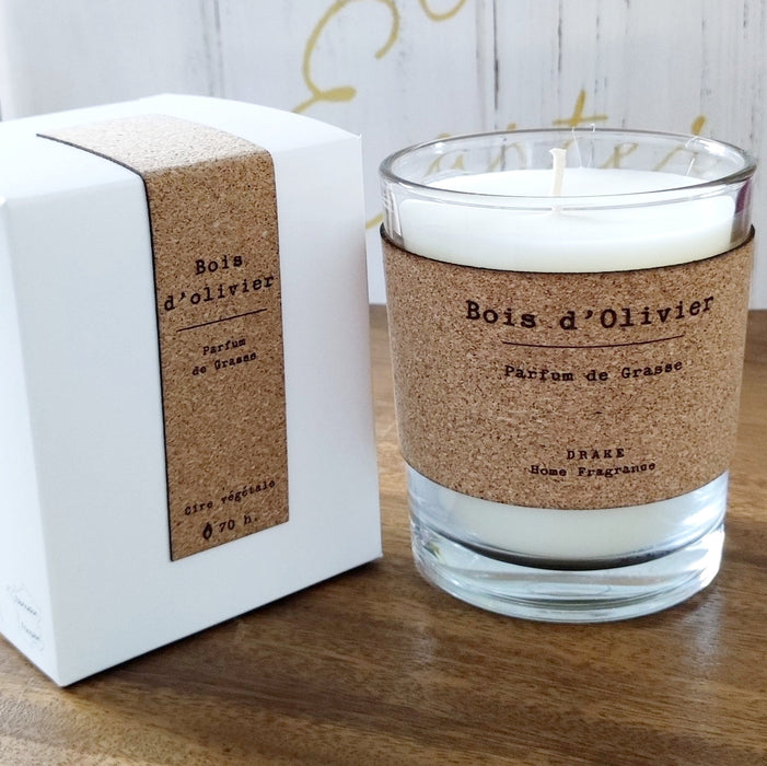 Bougie Parfumée Cire 100 % végétale Bois D'olivier