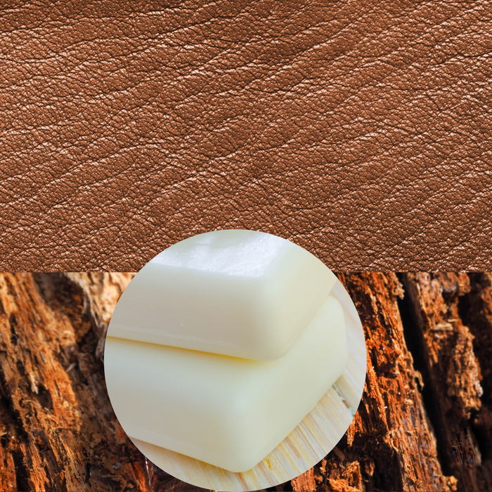 Fondant Cire 100% Végétal parfumée - Cuir boisé