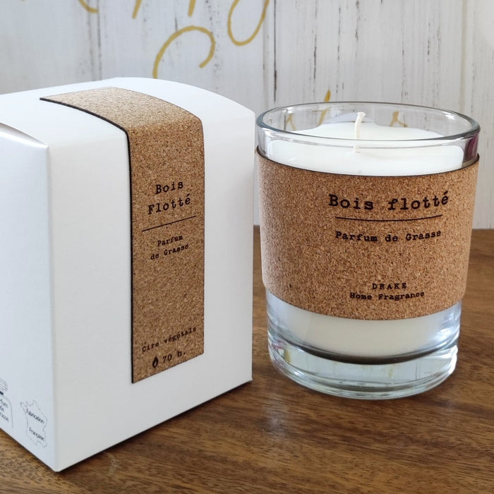 Bougie Parfumé cire 100 % végétale Bois Flotté