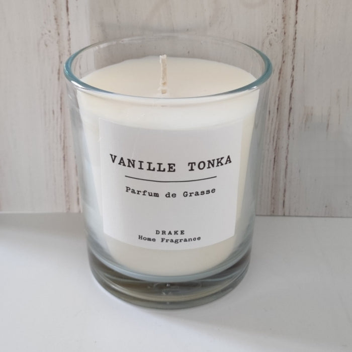 Bougie parfumée Cire100% Végétal Vanille Tonka