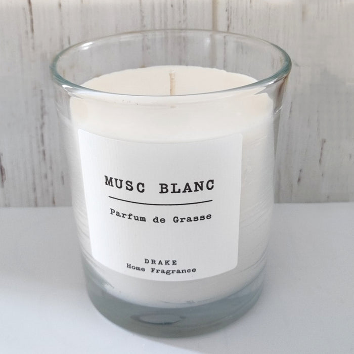Bougie Parfumée Cire 100% Végétal Musc blanc
