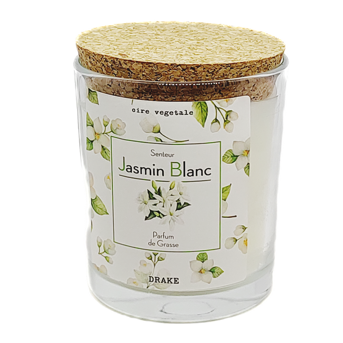 Bougie cire 100% végétale Jasmin blanc